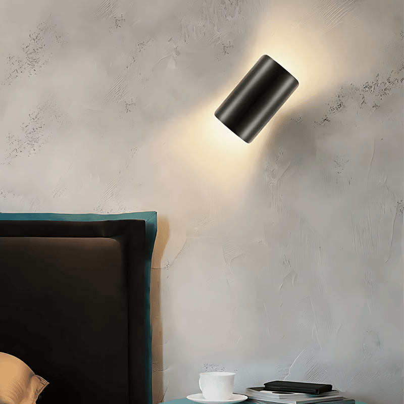 Dimmbare LED Wandlampe Schwarz - Moderne Wandleuchte Innen für Wohnzimmer und Büro, Energieeffizient und Langlebig-2