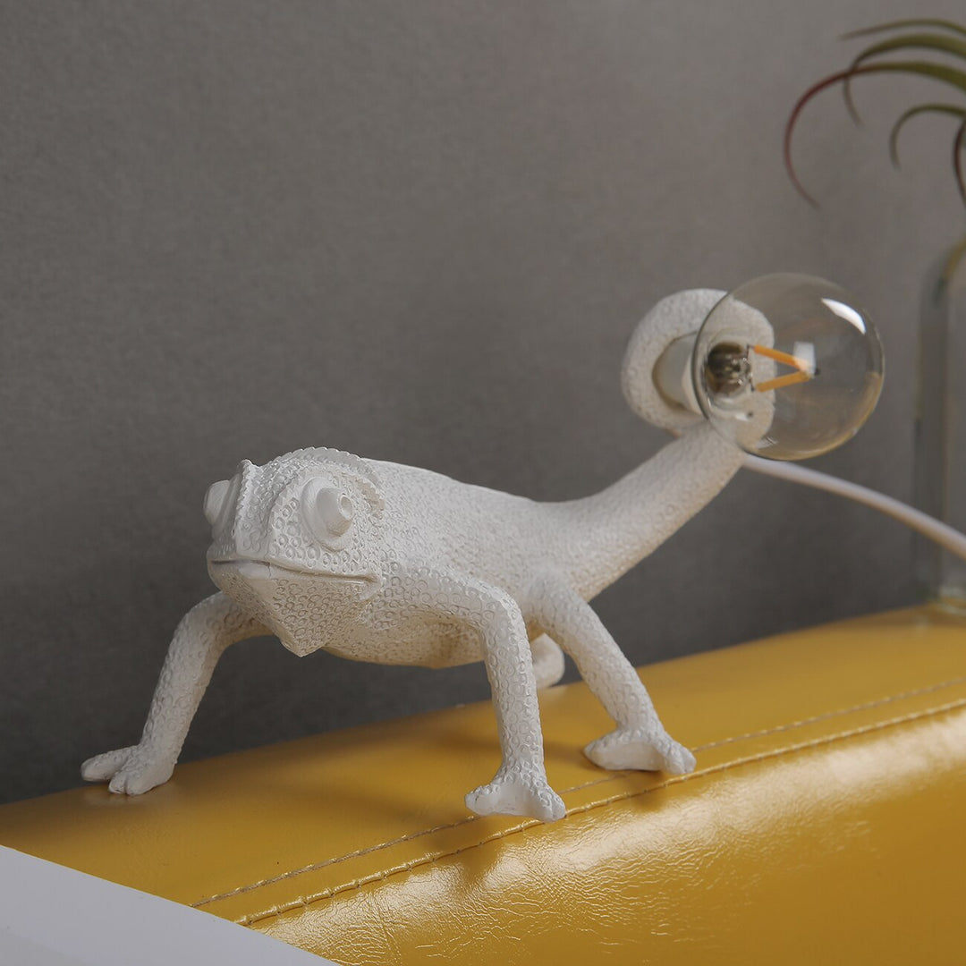 Moderne Tischlampe mit Eidechsenfuß, LED E14 Tischleuchte für Nachttisch und Beistelltisch – Kreatives Design 19 x 14 cm-5