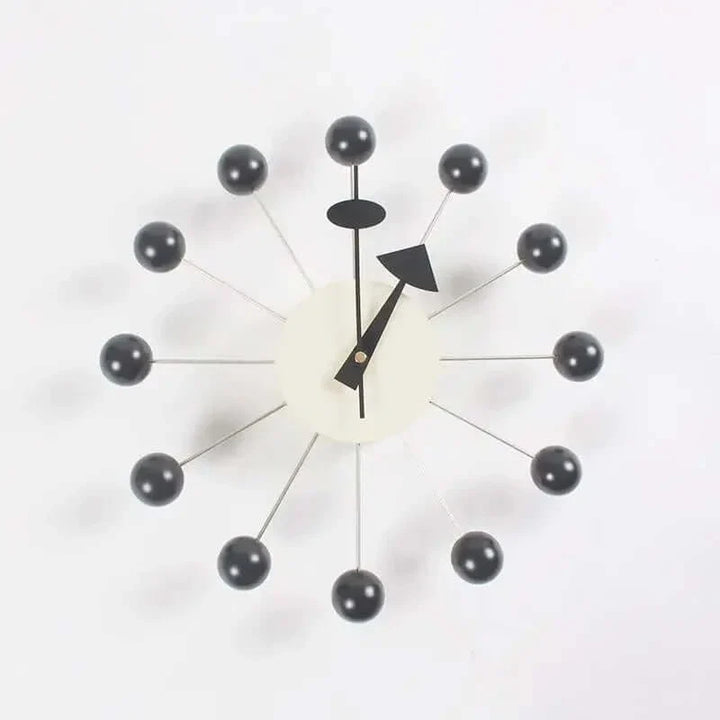 Variant image for Stilvolle Sunburst Wanduhr Modern aus PVC mit Stiller Quarzbewegung - 32 cm Durchmesser für Wohnzimmer und Schlafzimmer-6
