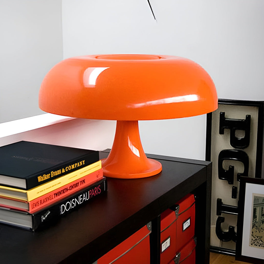 Kabellose LED Tischlampe im Pilzdesign – Minimalistische Tischleuchte für Wohnzimmer und Schlafzimmer, Wiederaufladbar, Flexibel-3