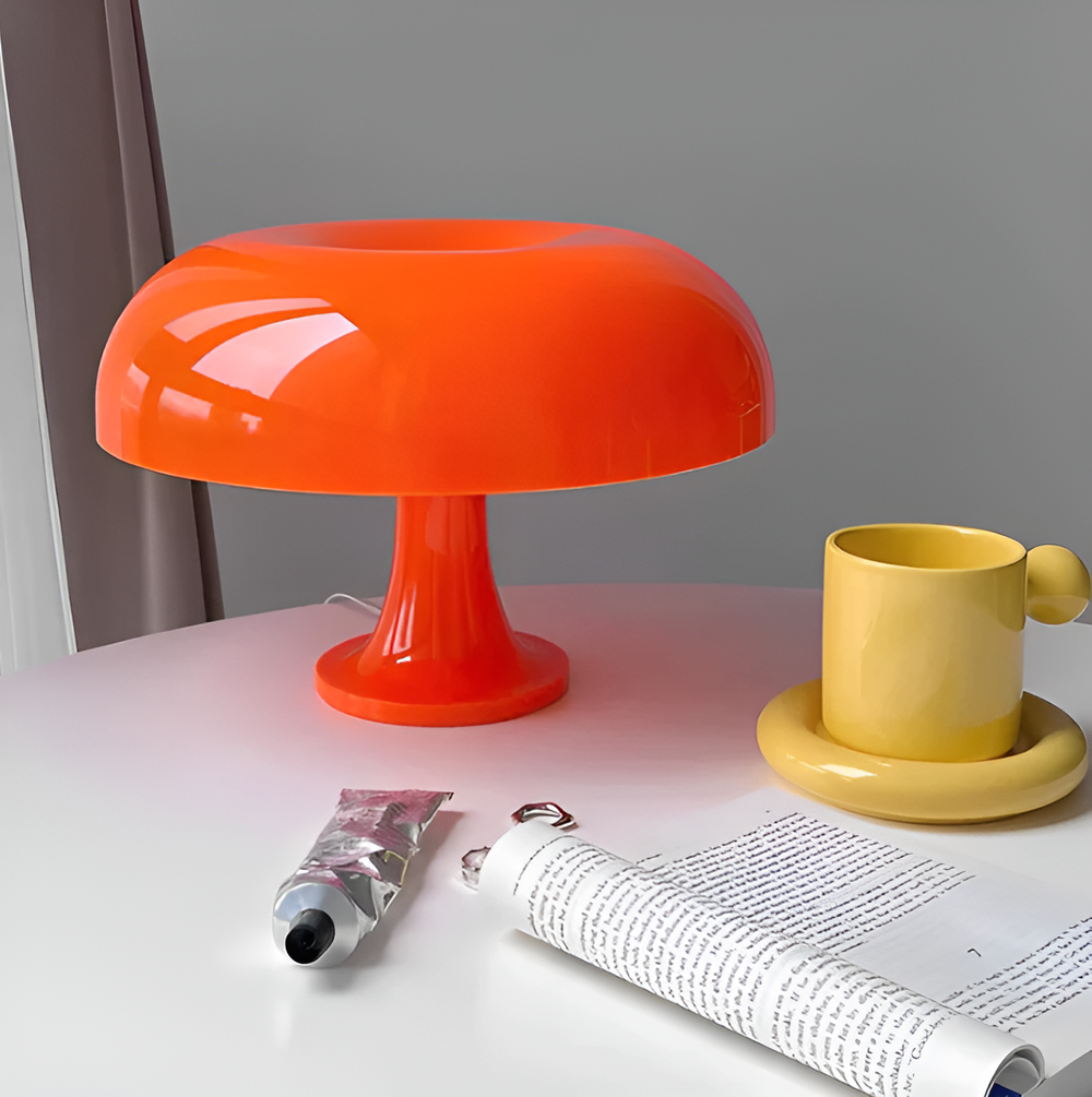 Kabellose LED Tischlampe im Pilzdesign – Minimalistische Tischleuchte für Wohnzimmer und Schlafzimmer, Wiederaufladbar, Flexibel-2
