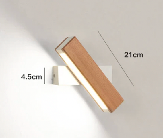 Japanische Wandleuchte LED Schwarz Weiß, Drehbare Wandlampe Minimalistisch für Innenräume, Energieeffizient und Pflegeleicht 4