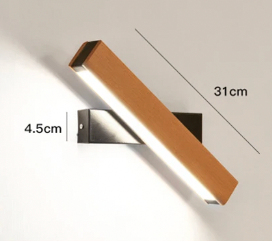 Japanische Wandleuchte LED Schwarz Weiß, Drehbare Wandlampe Minimalistisch für Innenräume, Energieeffizient und Pflegeleicht 5