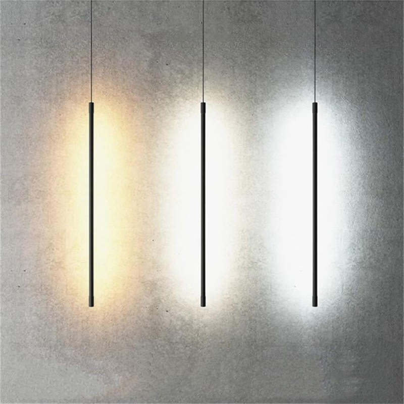 Schlanke Eleganz - Minimalistische LED-Pendelleuchte