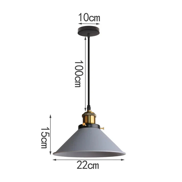 Industrielle Eleganz - LED-Horn-Pendelleuchte