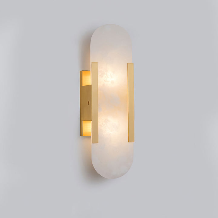 Variant image for Moderne Wandleuchte Innen aus Alabaster und Metall - Elegante Wandlampe Schwarz für Wohnräume und Büros-3