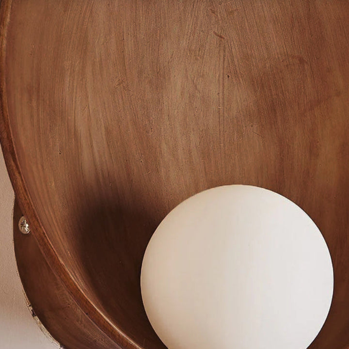 Minimalistische Eisenharz-Wandleuchte mit rundem Design - 23 cm Durchmesser 7
