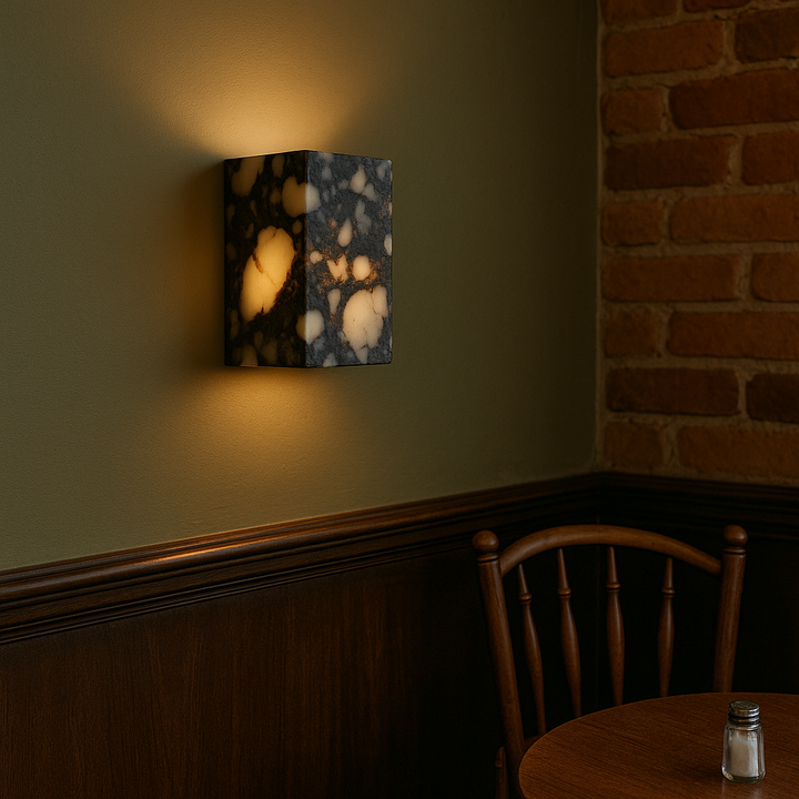 Moderne Marmorwürfel-Wandleuchte mit LED-Beleuchtung - Elegantes Design für Innenräume 6
