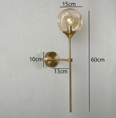 GlimmerNord - Skandinavisch moderne Glas-Wandleuchte