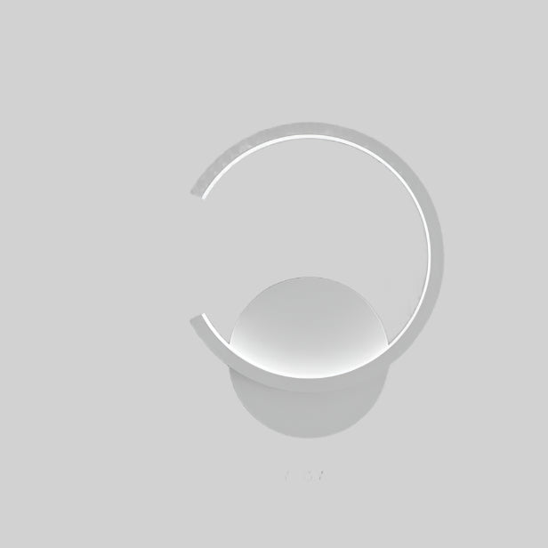 Moderne LED-Wandlampe Schwarz mit Minimalistischem Design - Runde Wandleuchte für Innenräume, Energieeffizient und Langlebig-5