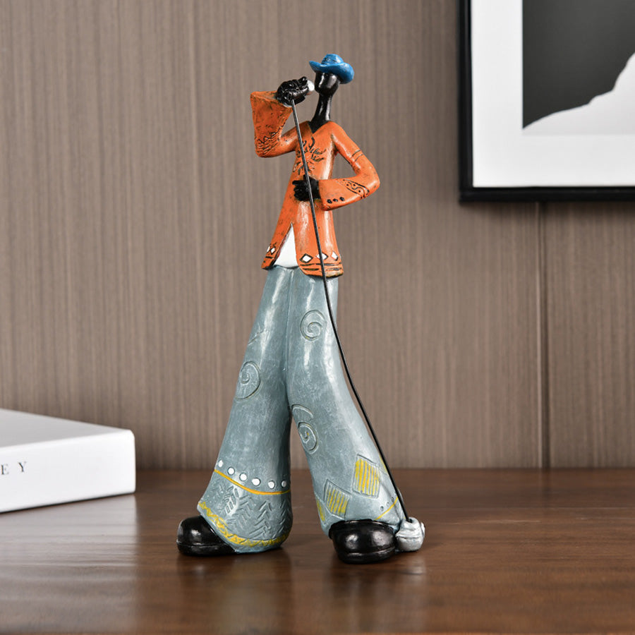 Variant image for Vintage Harz Jazzband Figur - Detaillierte Musik Statue für Sammler und Dekoration-1