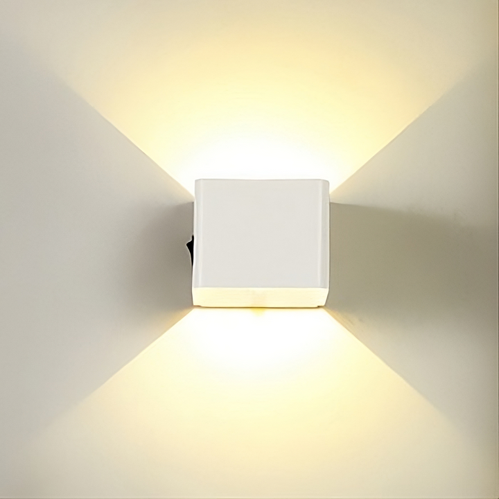 GloedLux - Elegante Quadrat-Wandlampe