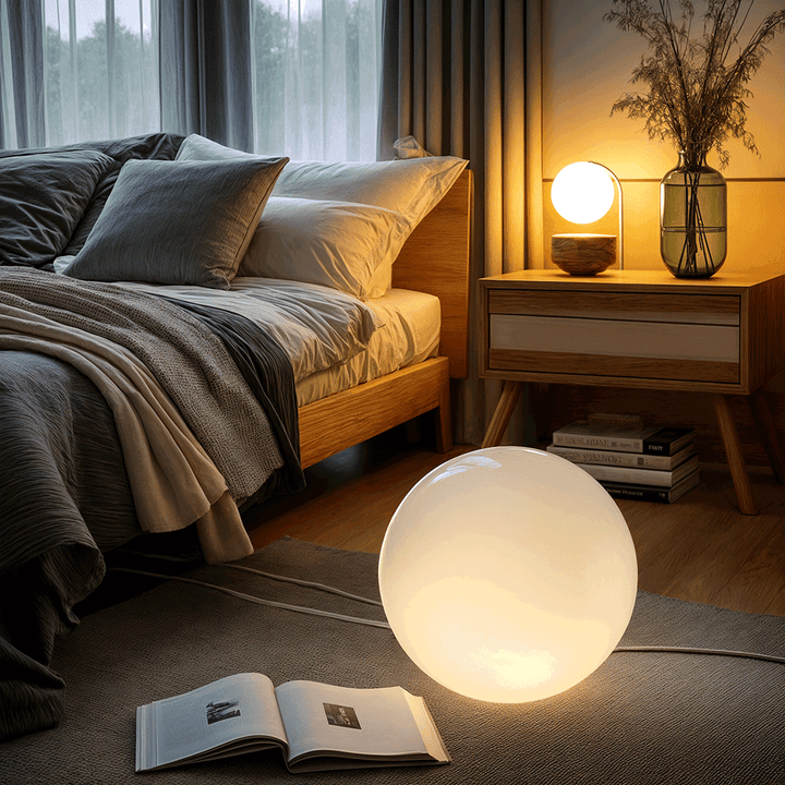 Moderne Wetterfeste LED-Gartenlampe Kugelform mit RGB-Farben und Fernbedienung - Ideal für Garten und Terrasse-6