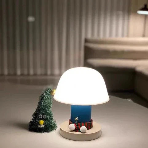 Kabellose LED-Tischlampe im Pilzdesign mit Touch-Dimmer – Dimmbar, Warmweiß, Ideal für Wohnräume, 18 cm x 22 cm-3