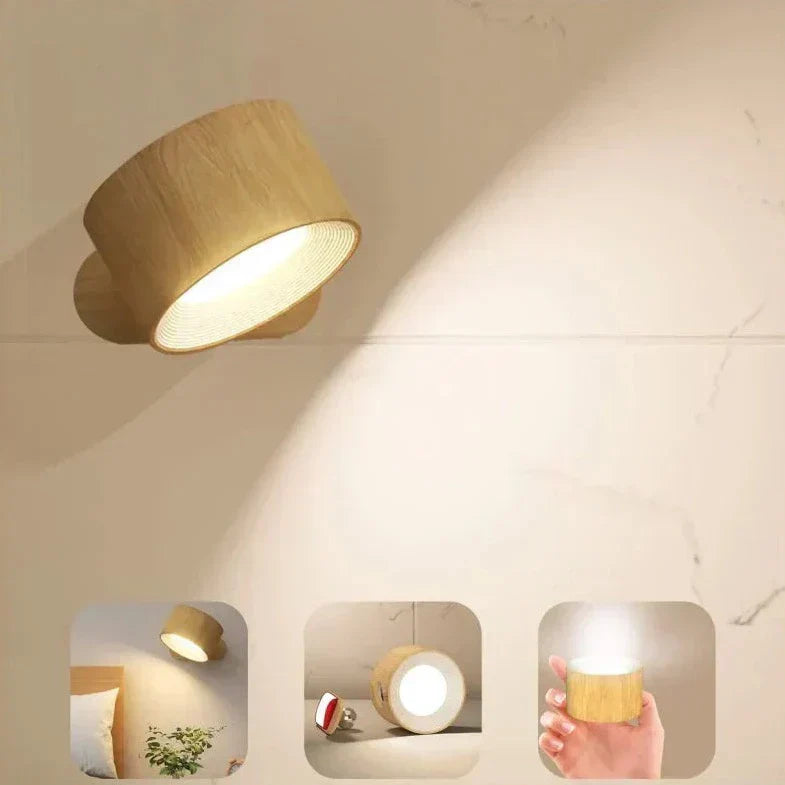 Variant image for Kabellose LED Wandleuchte für Innen, Einfache Installation ohne Bohren - Flexibles Design, Warmweiß Licht, 20 cm Durchmesser-5