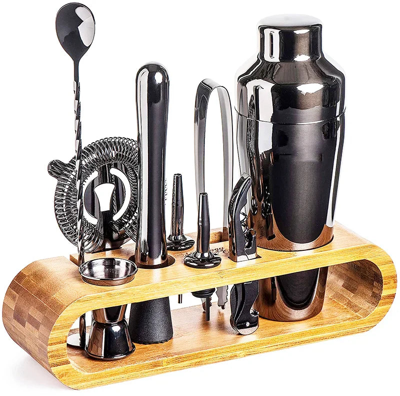 Variant image for Luxuriöses Cocktail Set - 10-teiliges Barkeeper Set aus Edelstahl mit Cocktailshaker für stilvolle Mixology-4