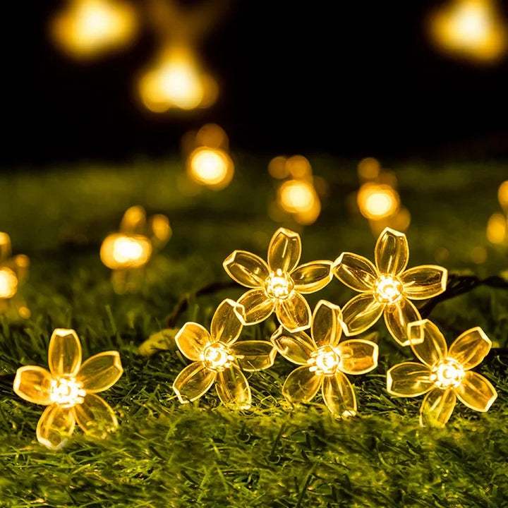 Sonnenblumen-Lichterkette für den Garten