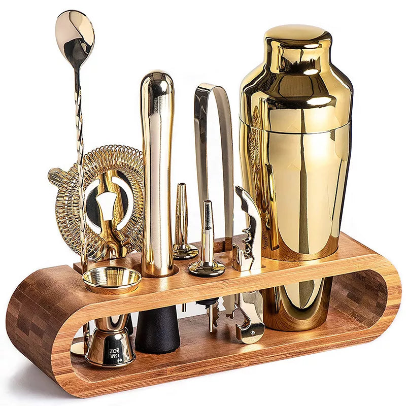 Variant image for Luxuriöses Cocktail Set - 10-teiliges Barkeeper Set aus Edelstahl mit Cocktailshaker für stilvolle Mixology-3