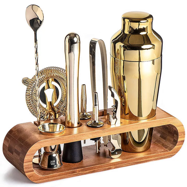 Variant image for Luxuriöses Cocktail Set - 10-teiliges Barkeeper Set aus Edelstahl mit Cocktailshaker für stilvolle Mixology-3