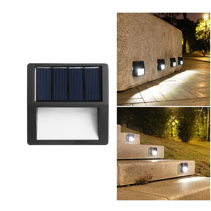 EcoBright - Solarbetriebene, wasserdichte LED-Terrassenlampen für stilvolle Außenbereiche in rund und quadratisch