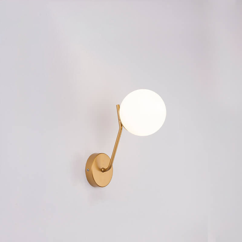 LumiArt - Wandlampe im modernen Design mit gläsernem Kugelschirm