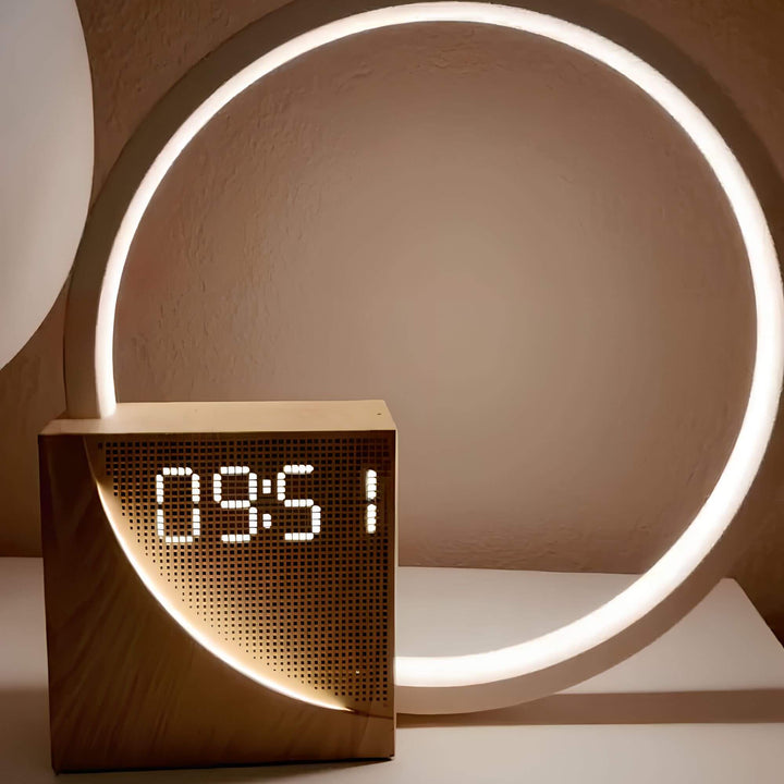 Dimmbarer Lichtwecker mit Smartphone Ladestation - Sanfte Tageslichtweckfunktion und Touch-Steuerung-4