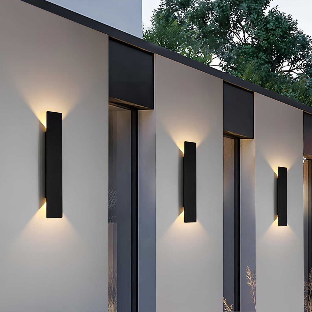 Variant image for Wasserdichte Außenwandleuchte IP65 in Schwarz - Rechteckige LED Wandleuchte für Terrassen und Gärten-1