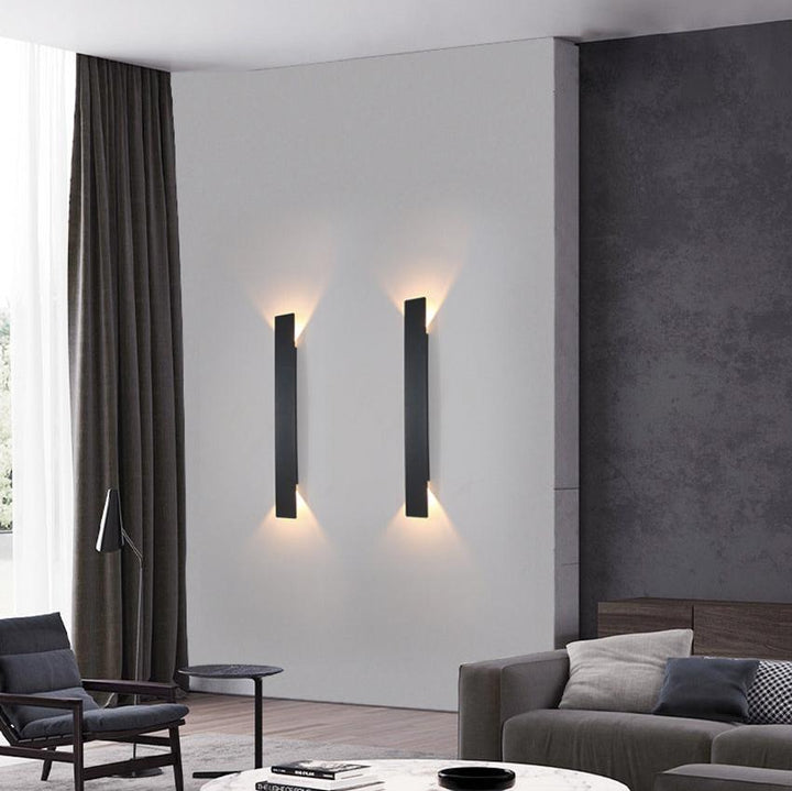 Wasserdichte Außenwandleuchte IP65 in Schwarz - Rechteckige LED Wandleuchte für Terrassen und Gärten-6