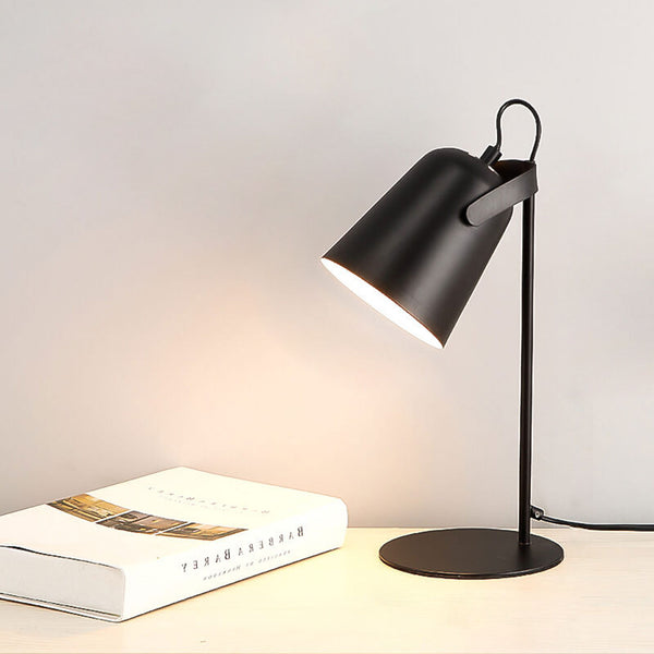 Skandinavische Tischlampe Eimerlicht in Fröhlichen Farben, Minimalistisches Design aus Eisen, 30 cm Hoch, E27 Fassung 12