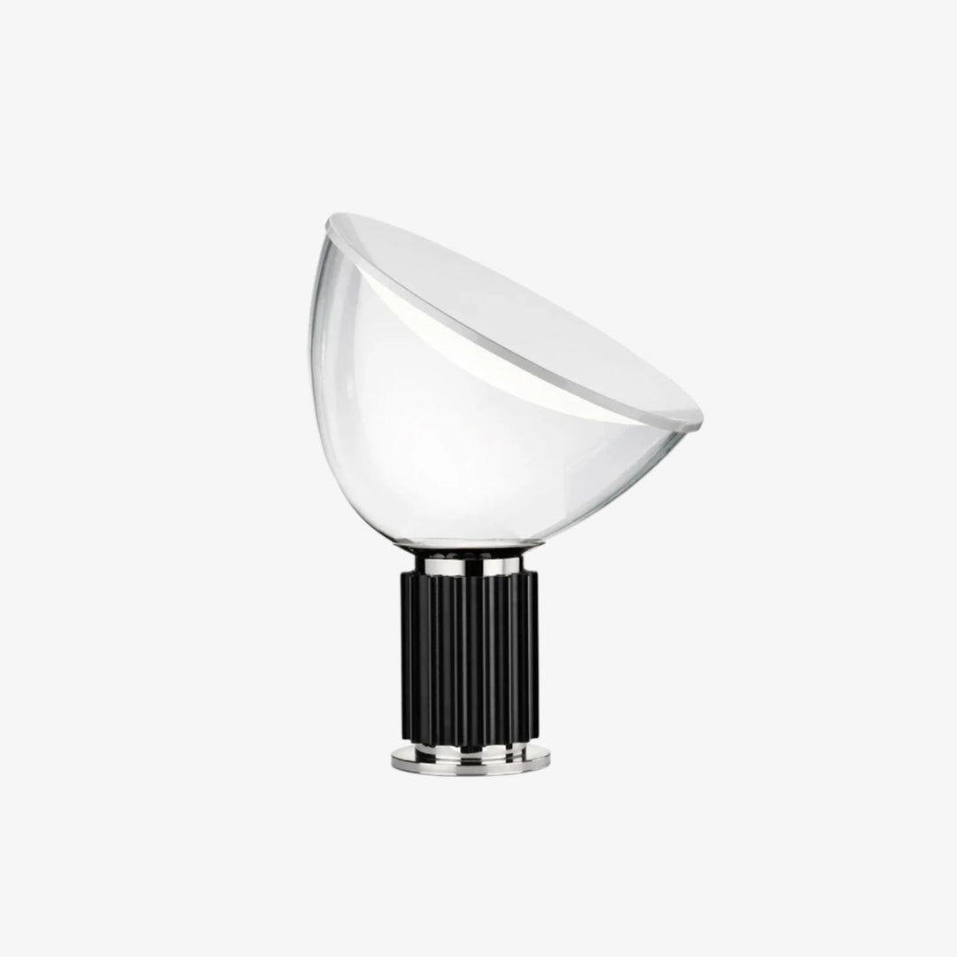Elegante Tischlampe aus Aluminium und Glas - Zeitloses Design, Ideal als Nachttischlampe oder Tischleuchte, Energieeffizient-1