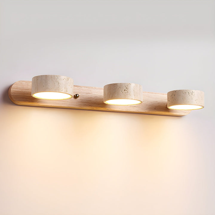 Travertin Wandleuchte mit LED - Modernes Design für Badezimmer und Flur 13