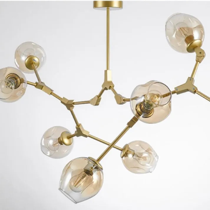 BubbleLight – Sputnik-Pendelleuchte mit Glasblasen-Design