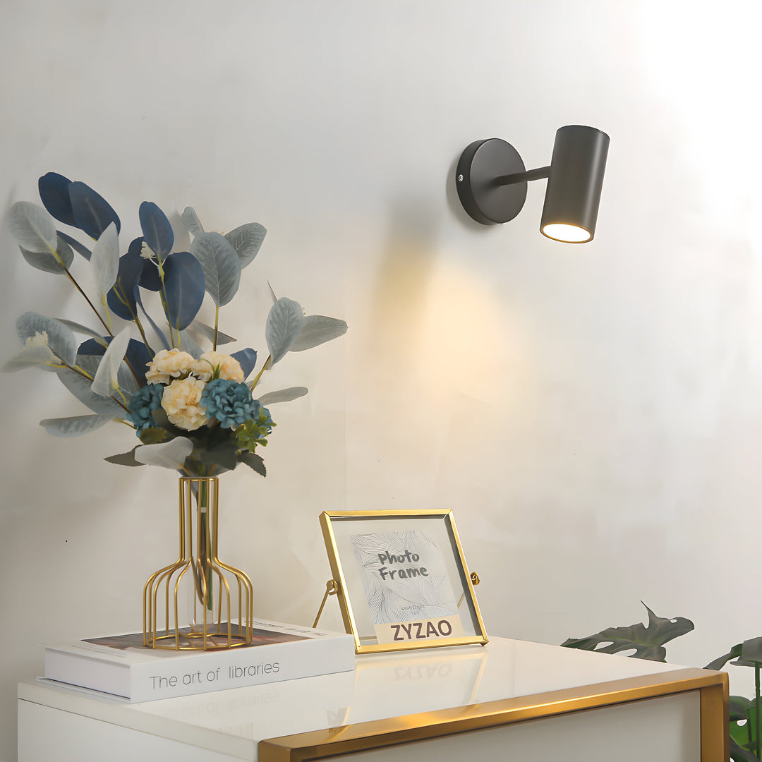 Verstellbare LED-Wandlampe Schwarz im Modernen Nordischen Design für Innenräume - 30 cm Hoch, 12,5 cm Breit-3