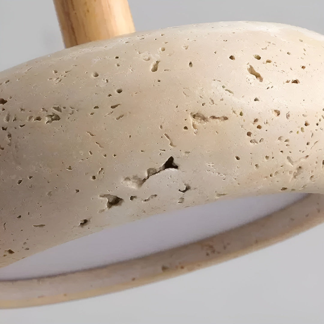 Wabi-Sabi Deckenleuchte – Retro LED Deckenlampe in Beige/Grau für Wohnzimmer und Essbereiche 6