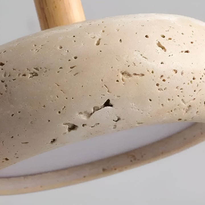 Wabi-Sabi Deckenleuchte – Retro LED Deckenlampe in Beige/Grau für Wohnzimmer und Essbereiche 6