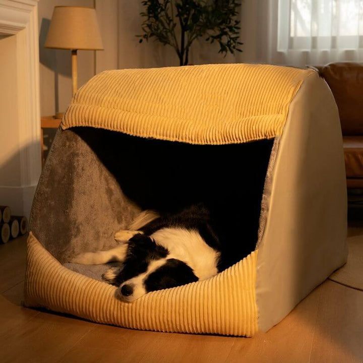 Variant image for Geräumiges Hundebett aus Flanellplüsch mit Dickem Komfort - Langlebiges Hundekorb für Gemütliche Nächte - Waschbar und Einfach zu Reinigen-1