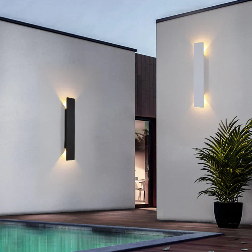 Wasserdichte LED-Streifen-Wandleuchte für Außenbereiche - Modernes Design und langlebige Konstruktion 2