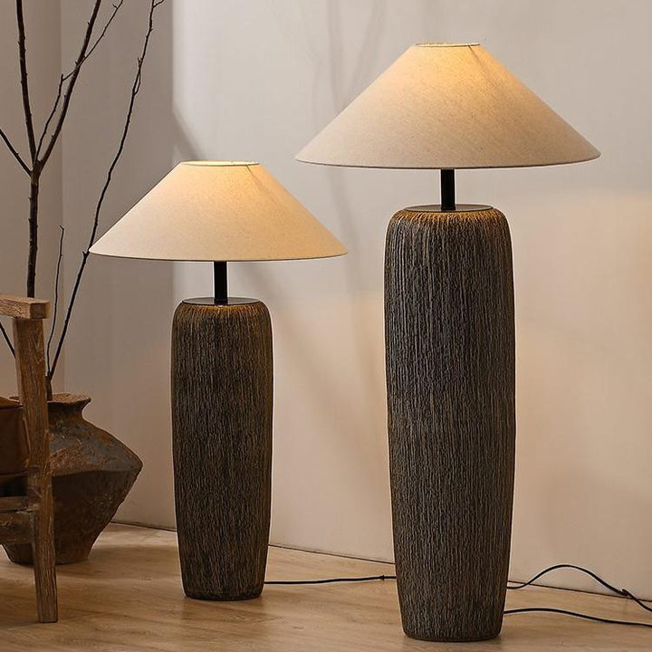 Stehlampe aus Altholz im Vintage-Design – Rustikale Stehleuchte für Wohnzimmer, kompatibel mit LED und Edison-Glühbirnen-3