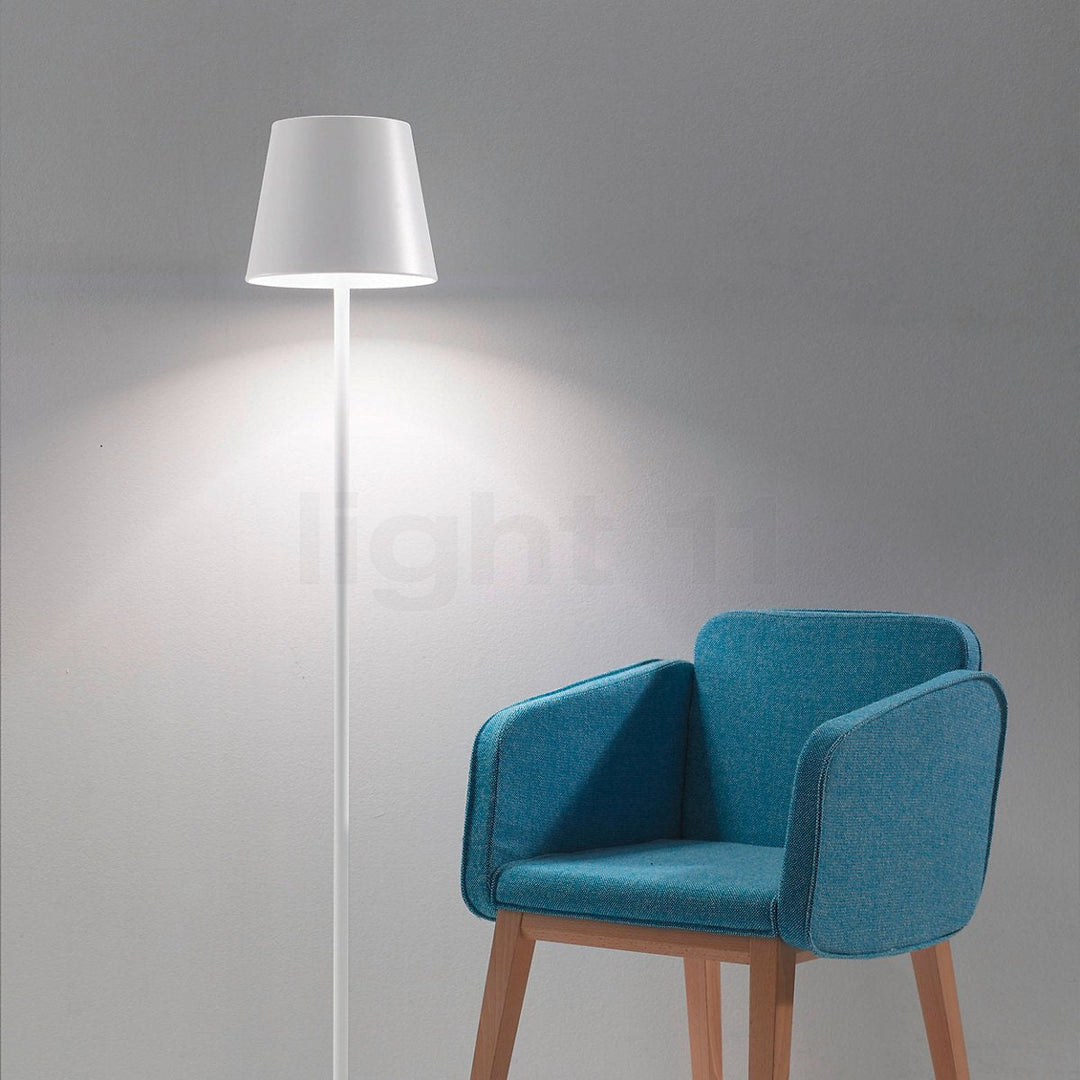 Moderne Stehlampe Schwarz mit Dimmfunktion - Kabellose LED Stehleuchte für Wohnzimmer, Elegantes Design, 510 Lumen-5