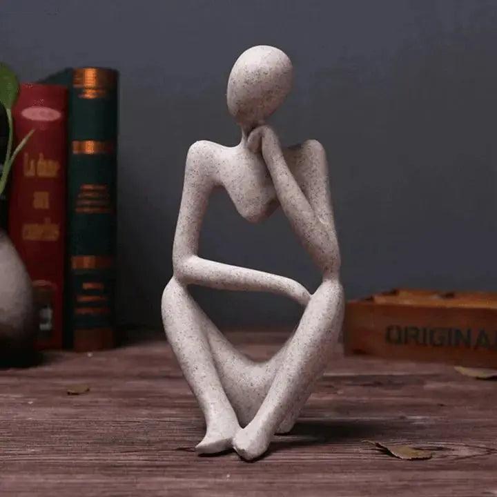 Variant image for Handgefertigte Abstrakte Denkerskulptur aus Harz - Kunstobjekt für Zuhause und Büro, 23 cm x 15 cm x 10 cm-2