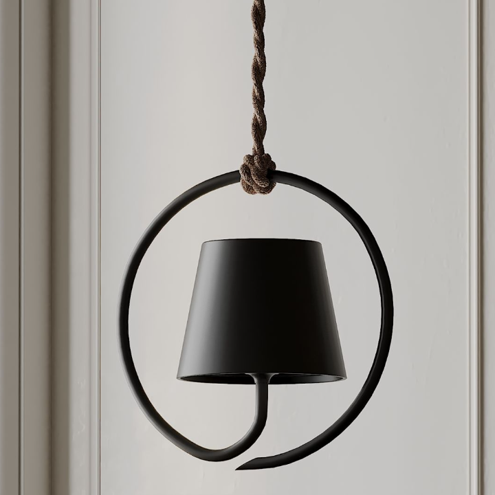 Elegante Pendelleuchte aus Metall und Glas für Esszimmer und Wohnzimmer - Warmweiß, 40W Hängeleuchte, Modernes Design-2