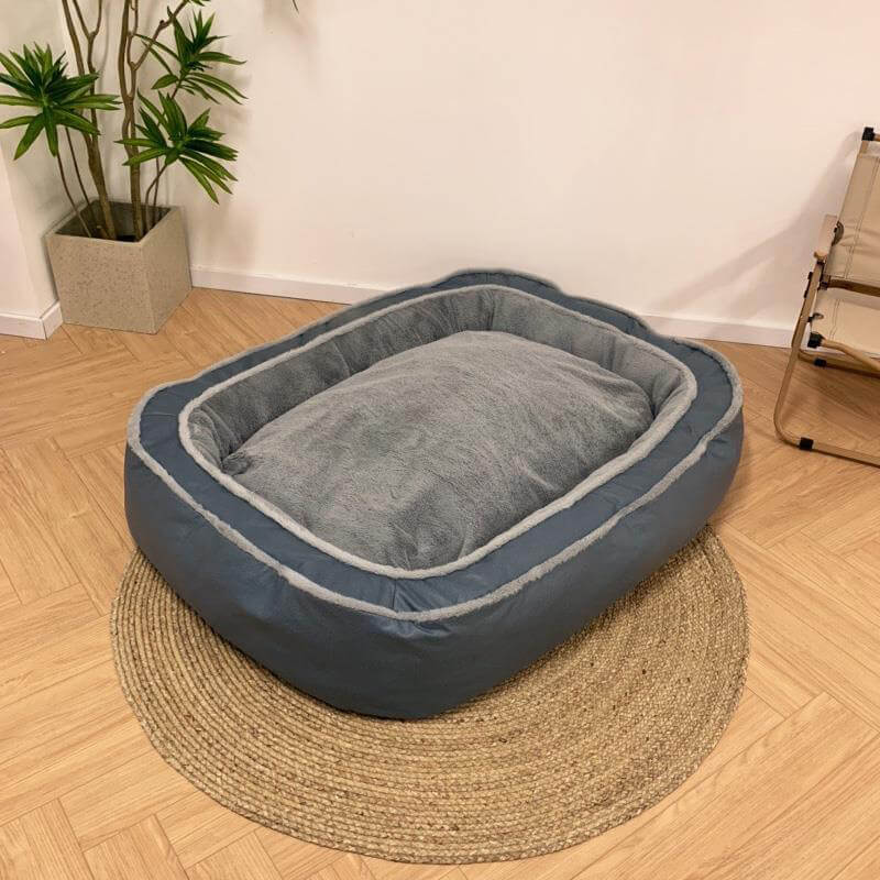 Orthopädisches Hundebett aus Plüsch für große Rassen - Waschbar und Komfortabel, Ideal für bis zu 130 Pfund, Geräumig und Langlebig-5