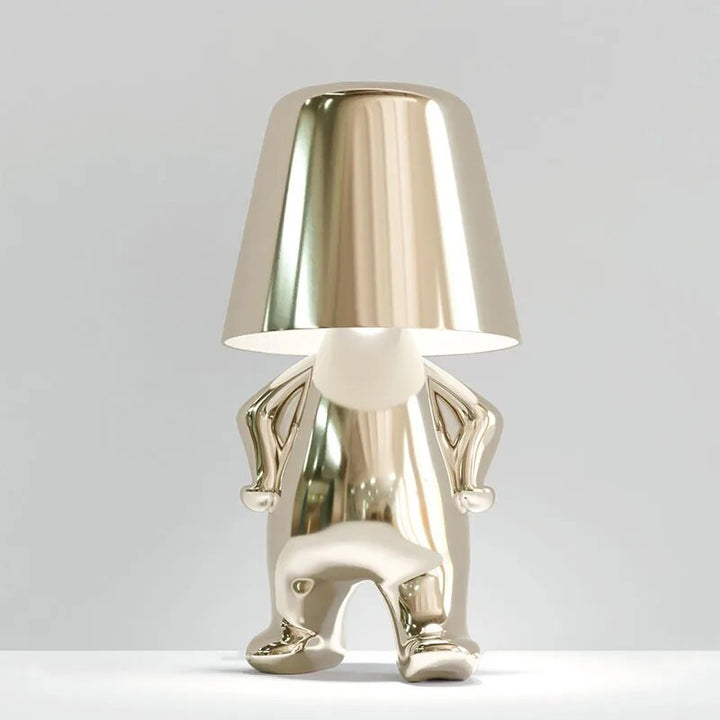 Variant image for Moderne LED-Tischlampe im Denkerdesign mit Warmweißem Licht und Kunstharzfuß - Stilvolle Tischleuchte für Elegante Innenräume-4