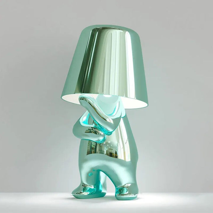Variant image for Moderne LED-Tischlampe im Denkerdesign mit Warmweißem Licht und Kunstharzfuß - Stilvolle Tischleuchte für Elegante Innenräume-3