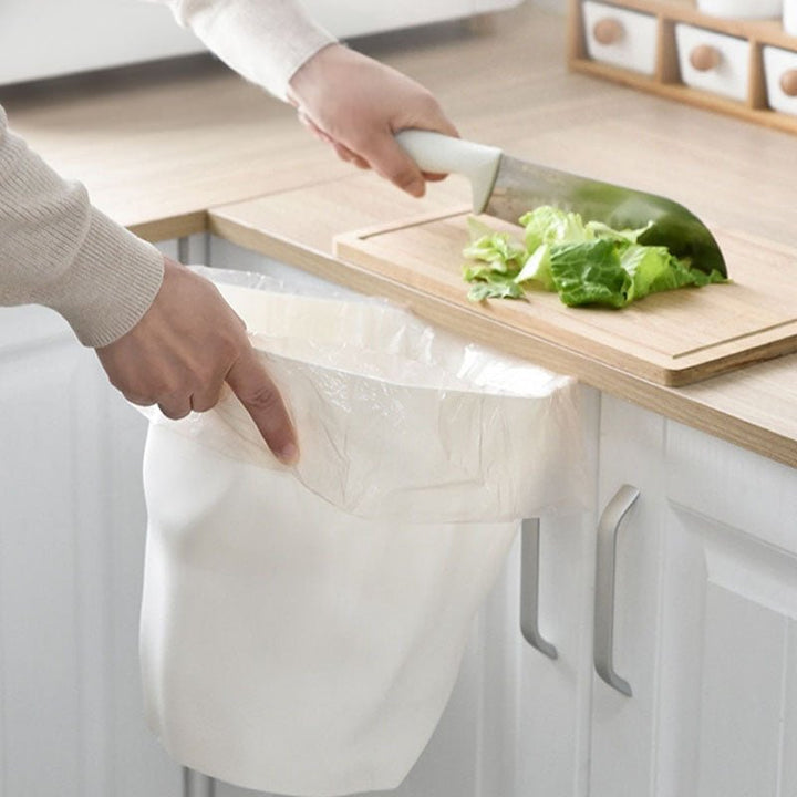 Unregelmäßiger Müllbehälter für die Küche im Nordischen Stil – Langlebiger Kunststoff, 26 x 27 cm, Modernes Design-2