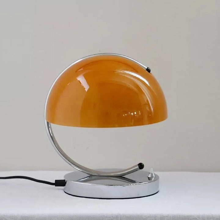 Dänische Tischlampe im Pilzstil aus Glas - Elegante LED Tischleuchte für Wohnzimmer und Schlafzimmer-5