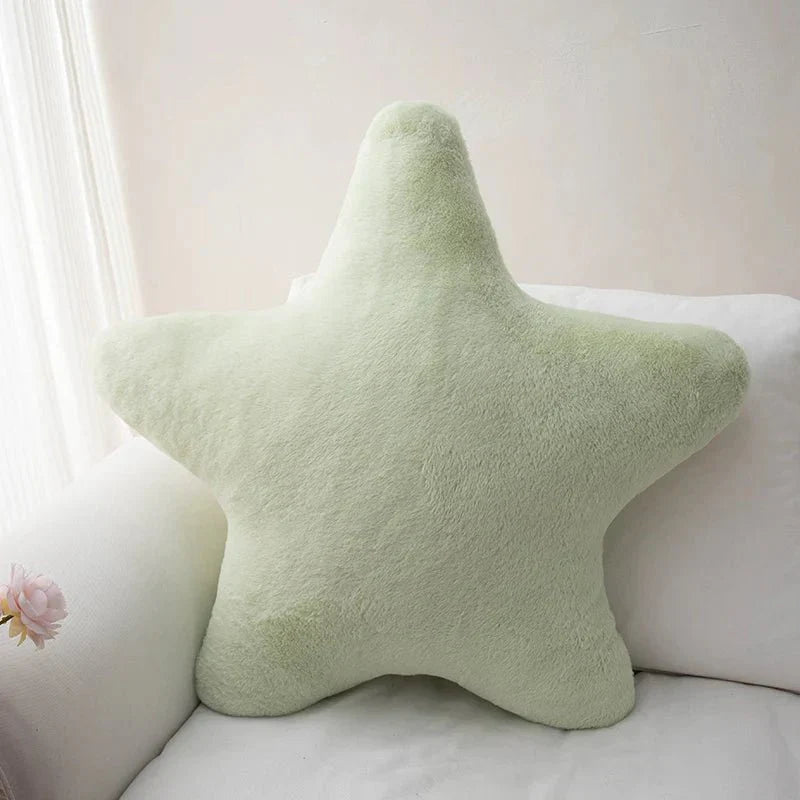 Variant image for Pastellfarbenes Sternkissen aus Weichem Plüsch - 40 cm Dekokissen für Sofa und Kinderzimmer, Kuschelkissen Zierkissen-3