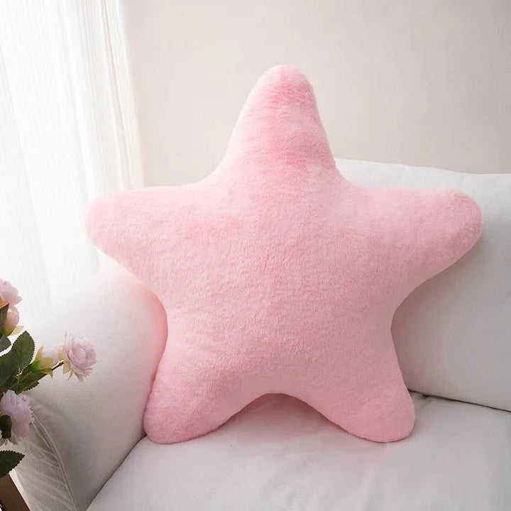 Variant image for Pastellfarbenes Sternkissen aus Weichem Plüsch - 40 cm Dekokissen für Sofa und Kinderzimmer, Kuschelkissen Zierkissen-5