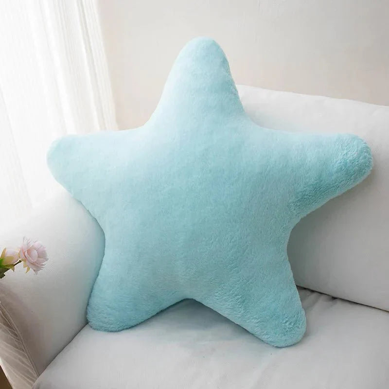 Variant image for Pastellfarbenes Sternkissen aus Weichem Plüsch - 40 cm Dekokissen für Sofa und Kinderzimmer, Kuschelkissen Zierkissen-1