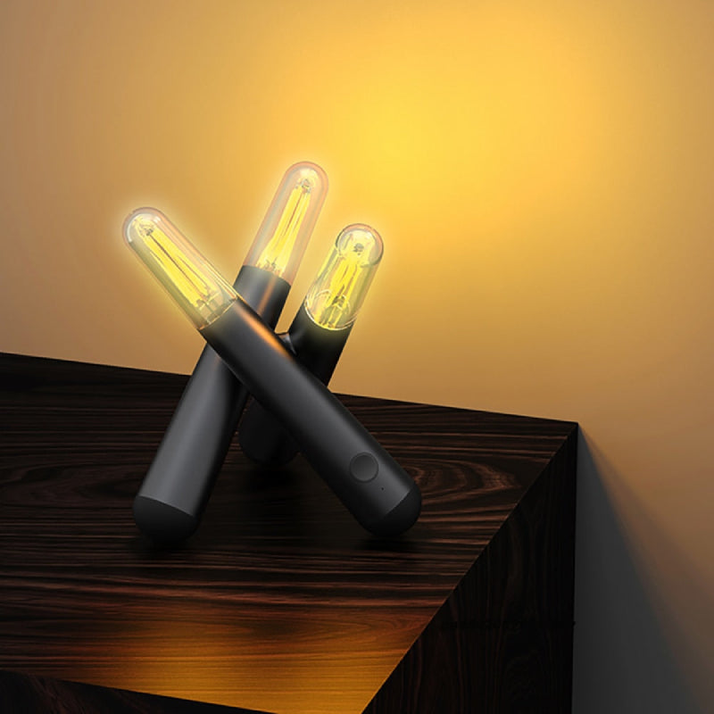 Kabellose LED-Tischleuchte mit Touch-Dimmer – Tragbare Akku Tischlampe für Innen und Außen, Witterungsgeschützt, IP65-2